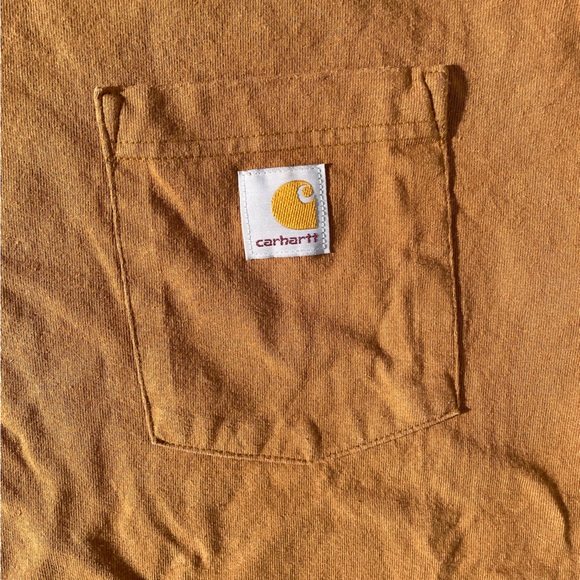 CARHARTT  mens Pocket Short Sleeve Tshirt Size size L - Picture 2 of 4